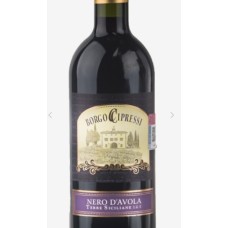 VINO TINTO BORGO CIPRESSI NERO D´AVOLA 750 ML